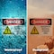 Signmission Hazardous Material Storage Area Danger Sign, Plastic, 10in W x 7in L, 2PK OS-2PACK-DS-P-710-L-1313 - alternate 8